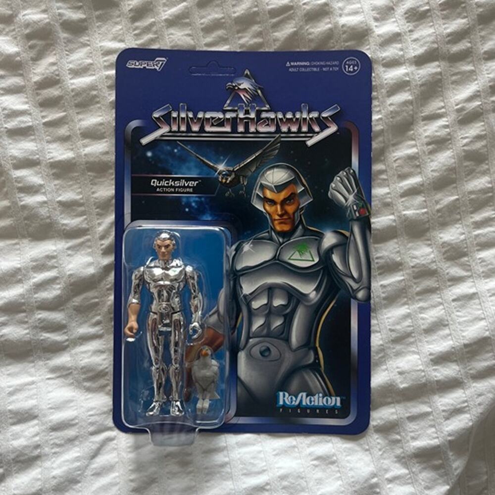 Quicksilver Silverhawks Super7 Reaction Action Figure - New